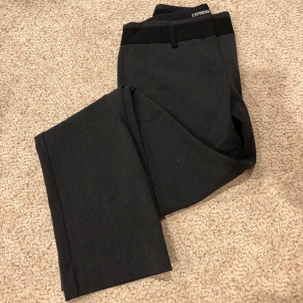 Express Editor Black and Gray Pant